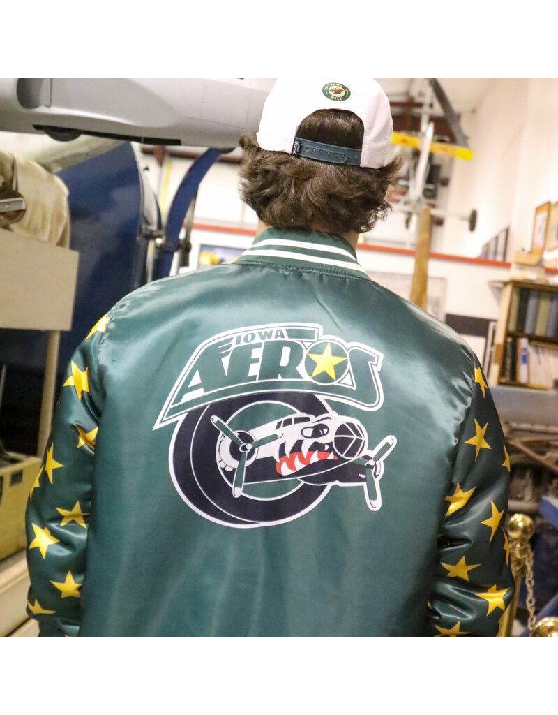 Twinsvision Heritage Collection - Iowa Aeros Reversible Vintage Bomber Jacket