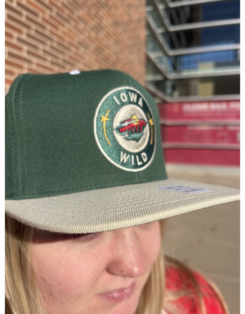 CCM CCM Secondary Logo Green Flat Brim Snapback