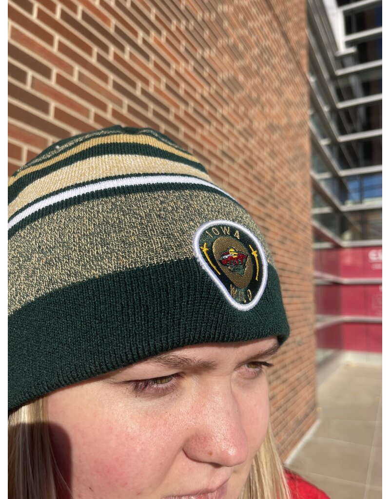 Zephyr Zephyr Black/Green Reversible Basic Beanie