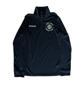 CCM CCM Black 1/4 Zip - Left Chest Circle Logo