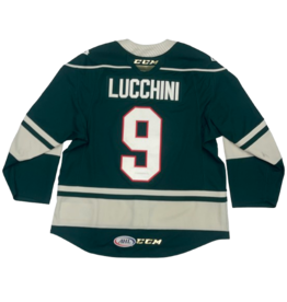 2023/24 Set #1 Green Jersey, Player Worn, Lucchini #9