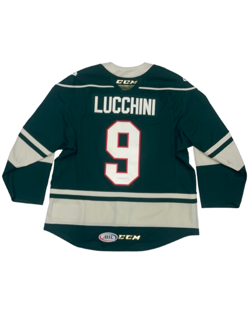 2023/24 Set #1 Green Jersey, Player Worn, Lucchini #9