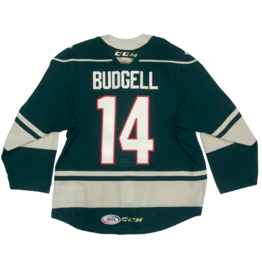 2023/24 Set #1 Green Jersey, Player Worn, Budgell #14