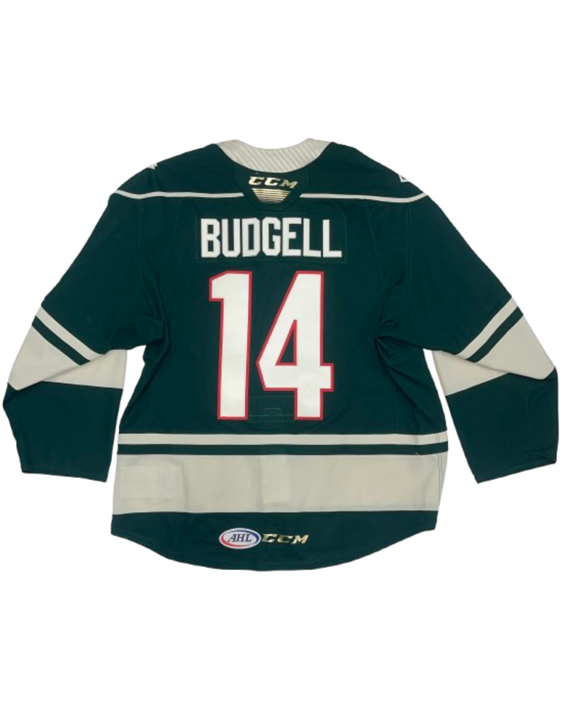 2023/24 Set #1 Green Jersey, Player Worn, Budgell #14