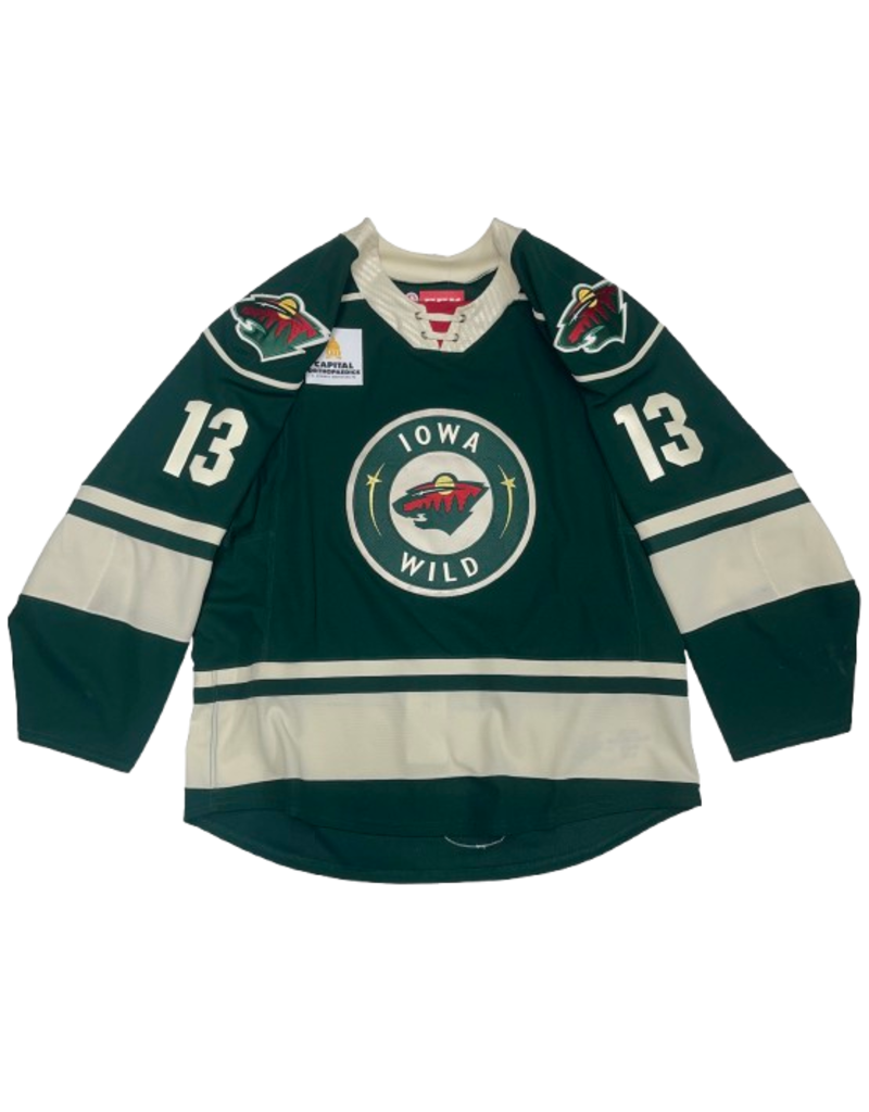 2023/24 Set #1 Green Jersey, Player Worn, Swaney #13