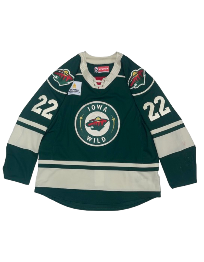 2023/24 Set #1 Green Jersey, Player Worn, O'Rourke #22