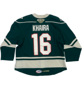 2023/24 Set #1 Green Jersey, Player Worn, Khaira #16