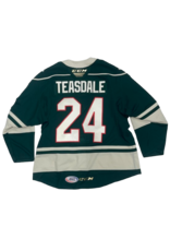 2023/24 Set #1 Green Jersey, Player Worn, Teasdale #24