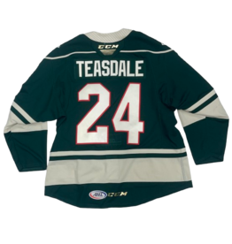 2023/24 Set #1 Green Jersey, Player Worn, Teasdale #24