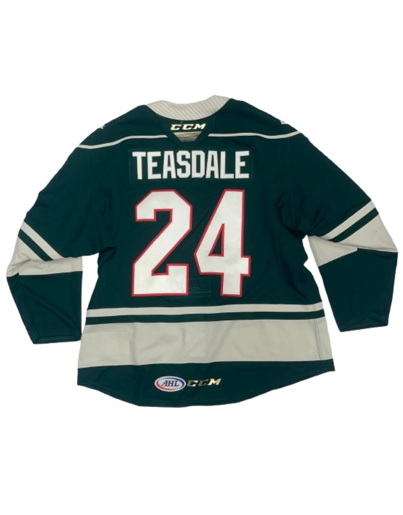 2023/24 Set #1 Green Jersey, Player Worn, Teasdale #24