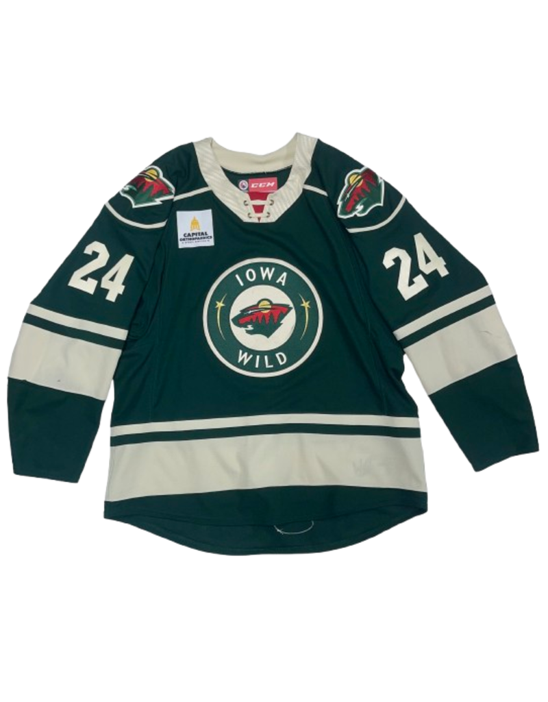 2023/24 Set #1 Green Jersey, Player Worn, Teasdale #24