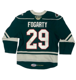2023/24 Set #1 Green Jersey, Player Worn, Fogarty #29 "A"