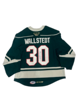 2023/24 Set #1 Green Jersey, Player Worn (Signed) Wallstedt #30