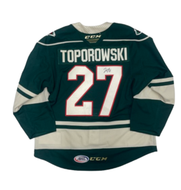 2023/24 Set #1 Green Jersey, Player Worn (Signed) Toporowski 2023/24 Set #1 Green Jersey, Player Worn (Signed) Toporowski