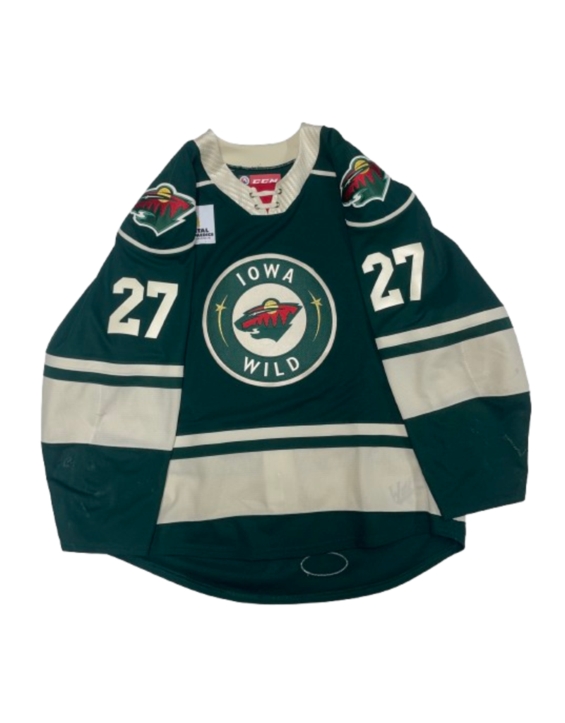 2023/24 Set #1 Green Jersey, Player Worn (Signed) Toporowski #27