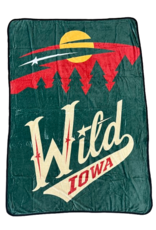 Iowa Wild Bearhead Plush Blanket