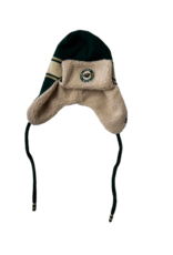 Zephyr Wheat/Green Kodiak Earflap w/ Tasel Toque Hat
