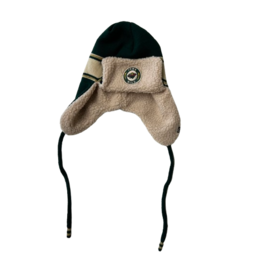 Zephyr Wheat/Green Kodiak Earflap w/ Tasel Toque Hat
