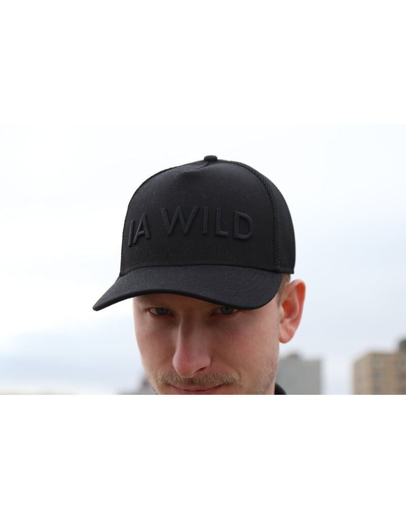 Line Change Line Change ALL Black IA WILD Trucker
