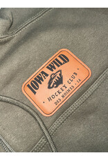 Signature Concepts Olive Viktor Hooded 1/4 Zip w/ Leather Patch