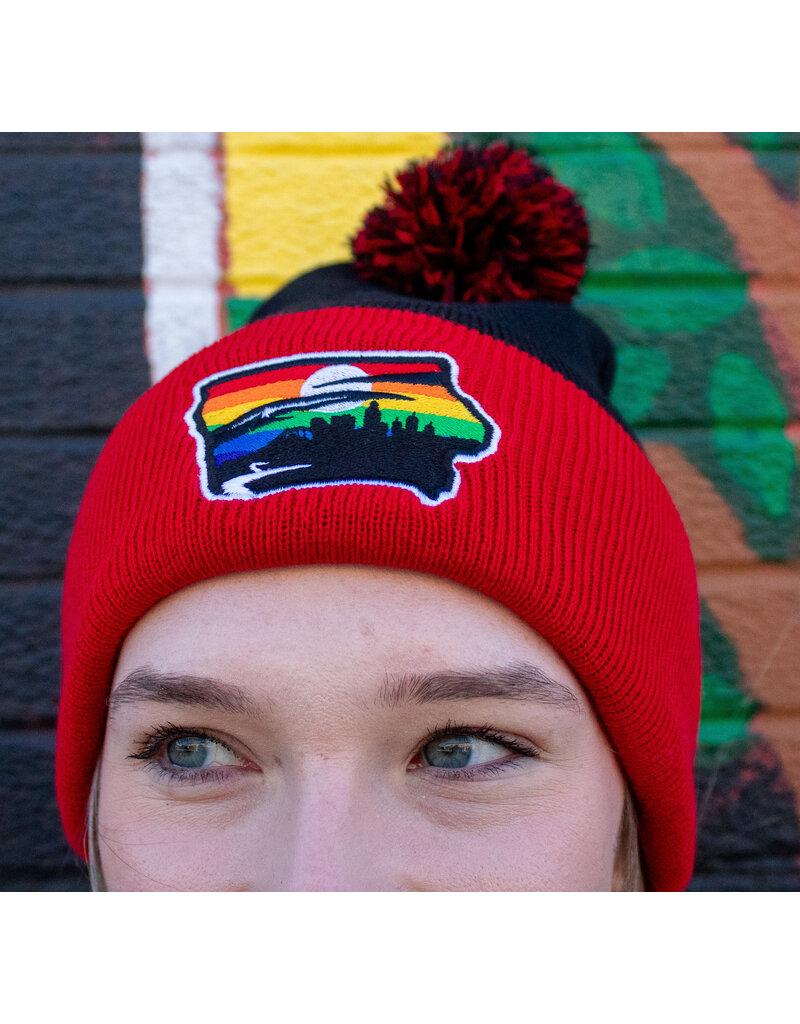 Bimm Ridder Pride Red Cuff Iowa Grown Beanie