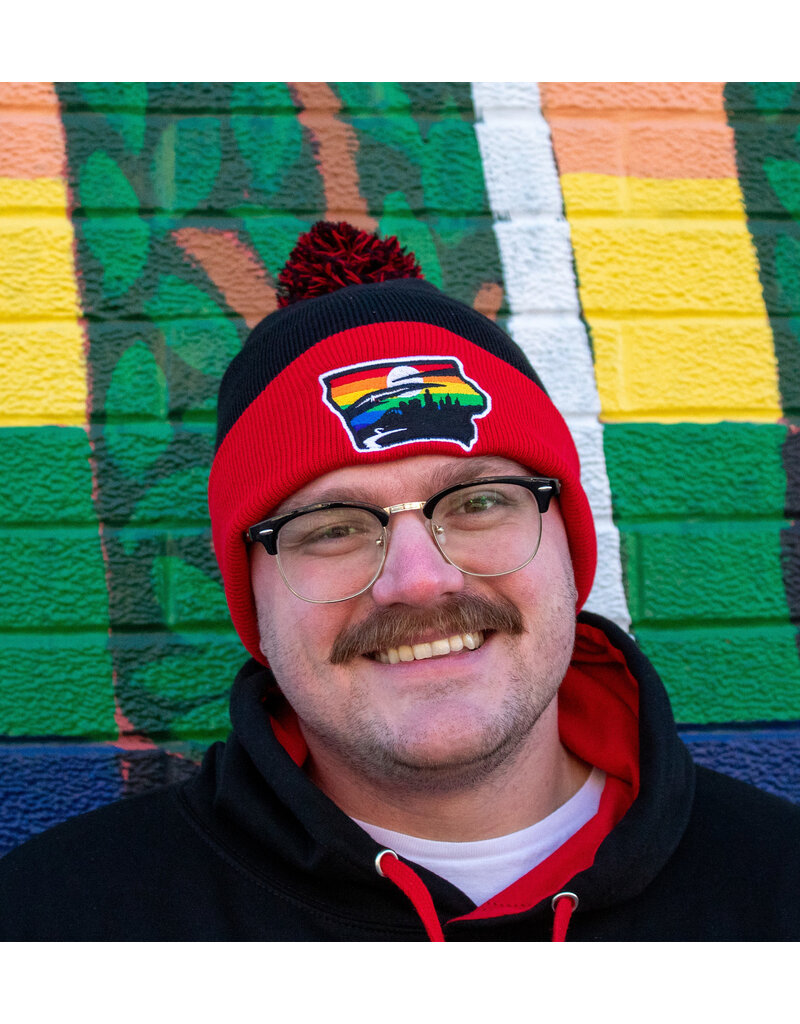 Bimm Ridder Pride Red Cuff Iowa Grown Beanie