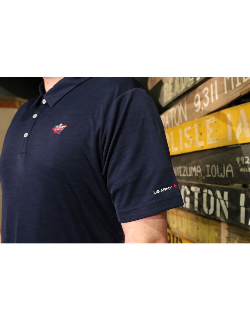 Adidas Military Branch Embroidered Navy Blue Adidas Performance Polo