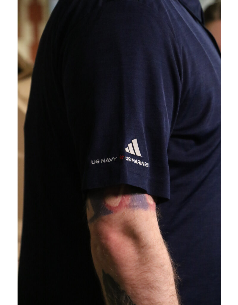 Adidas Military Branch Embroidered Navy Blue Adidas Performance Polo
