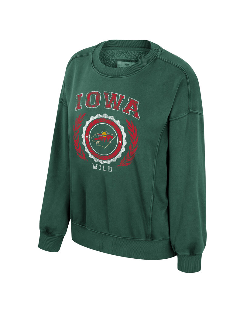 Colosseum Women's Girls Night Oversized Crew Pullover