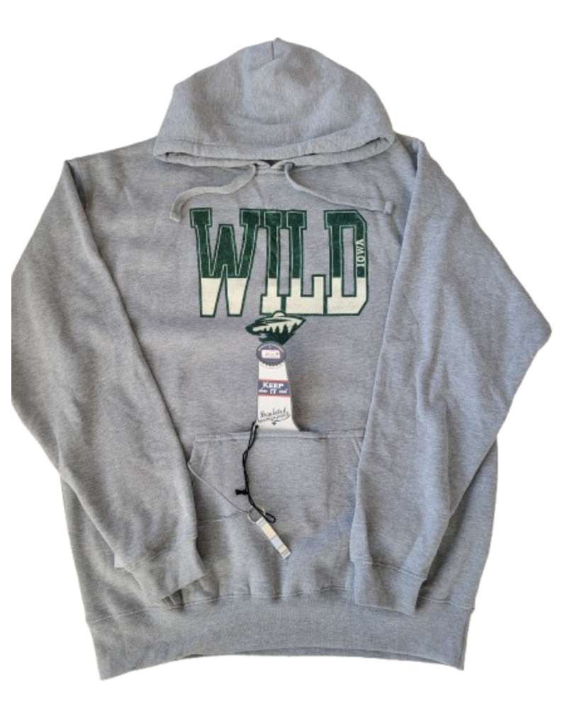 J. America Oxford Gray Wild Hood w/ Bottle Opener