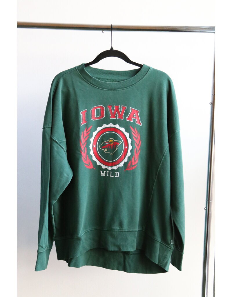 Colosseum Women's Girls Night Oversized Crew Pullover