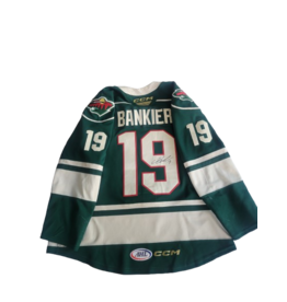 2024/25 Set#1 Green Jersey, Player Worn, (Signed) Bankier #19
