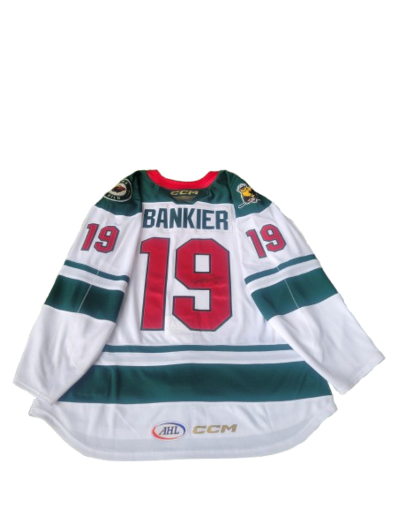 2024/25 Set#2 Iowa Grown White Jersey, Player Worn, (Signed) Bankier #19