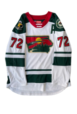 CCM 2024/25 Set #2 Iowa Grown White Jersey, Player Worn, (Signed) Boyd #72 "A"