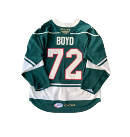 CCM 2024/25 Set #2 Green Jersey, Player Worn, (Signed) Boyd #72 "A"
