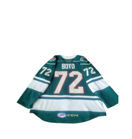 CCM 2024/25 Set #1 Green Jersey, Player Worn, (Signed) Boyd #72 "A"