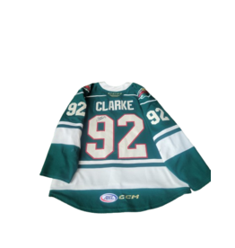 CCM 2024/25 Set #1 Green Jersey Player Worn, (Signed) Clarke #92