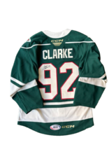 CCM 2024/25 Set #2 Green Jersey, Player Worn, (Signed) Clarke #92
