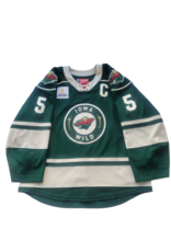 CCM 2024/25 Set #1 Green Jersey, Player Worn, (Signed) Crotty #5 "C"