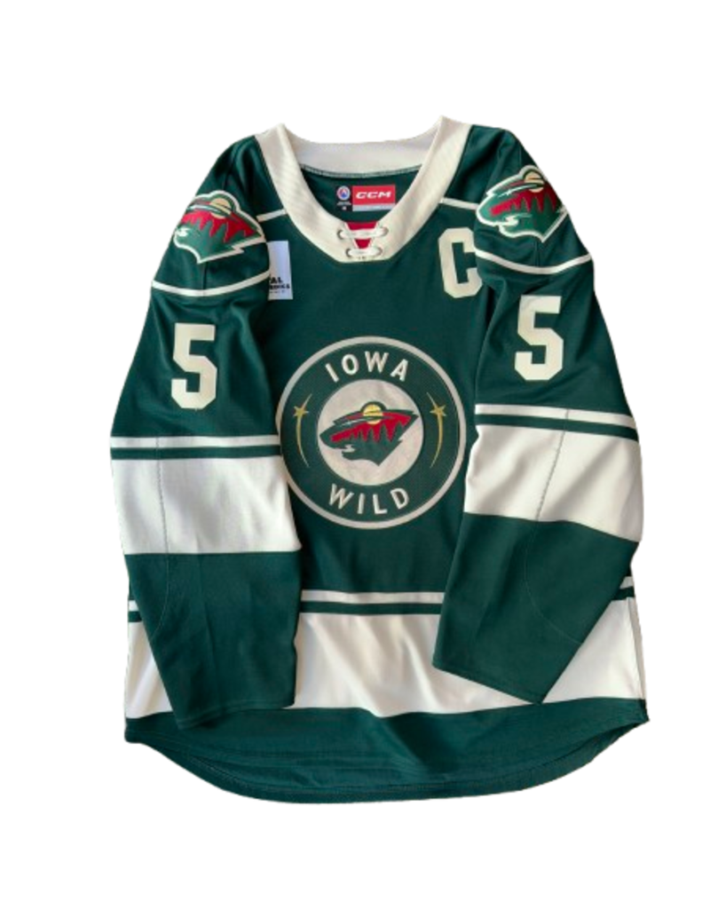 CCM 2024/25 Set #2 Green Jersey, Player Worn, (Signed) Crotty #5 "C"