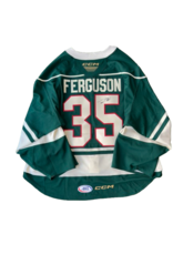 2024/25 Set #2 Green Jersey, Player Worn, (Signed) Ferguson #35