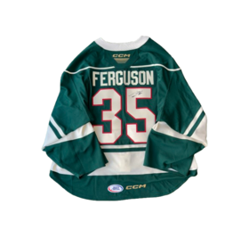 2024/25 Set #2 Green Jersey, Player Worn, (Signed) Ferguson #35