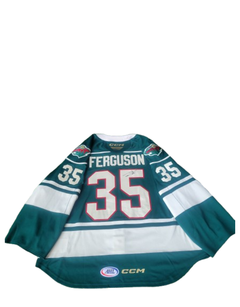2024/25 Set #1 Green Jersey, Player Worn, (Signed) Ferguson #35