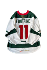 CCM 2024/25 Set #2 Iowa Grown White Jersey, Player Worn, (Signed) Fontaine #11