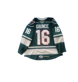 CCM 2024/25 Set #1 Green Jersey, Player Worn, (Signed) Gaunce #16 "A"