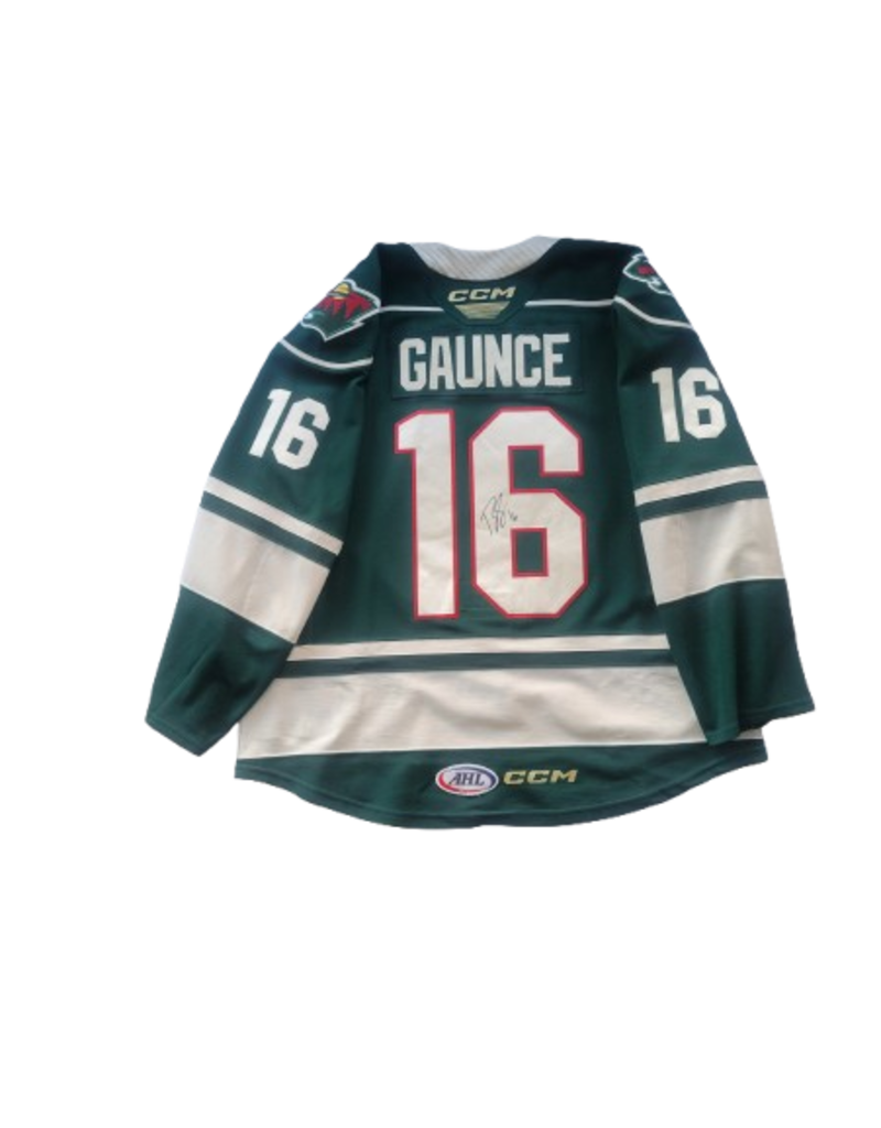 CCM 2024/25 Set #1 Green Jersey, Player Worn, (Signed) Gaunce #16 "A"