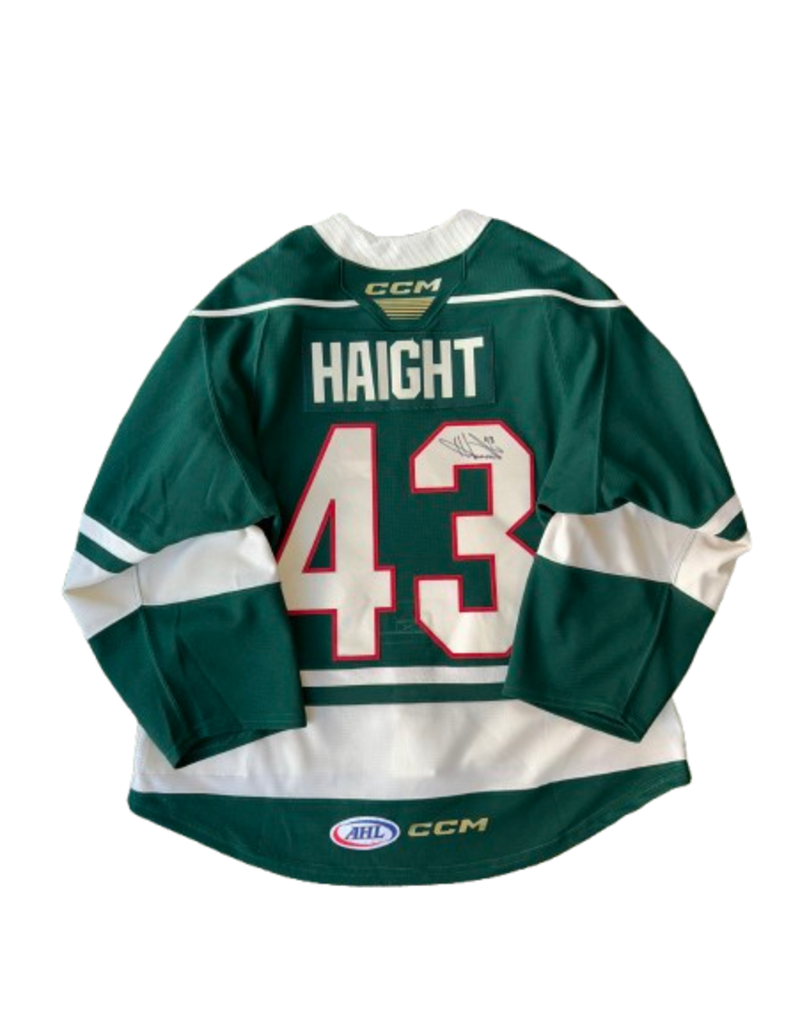 2024/25 Set #2 Green Jersey, Player Worn, (Signed) Haight #43