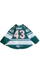 2024/25 Set #1 Green Jersey, Player Worn, (Signed) Haight #43