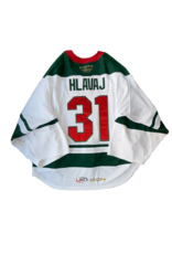 2024/25 Set #2 Iowa Grown White Jersey, Player Worn, (Signed), Hlavaj #31