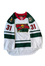 2024/25 Set #2 Iowa Grown White Jersey, Player Worn, (Signed), Hlavaj #31